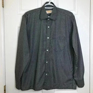 Black &  White Dress Shirt Size Large